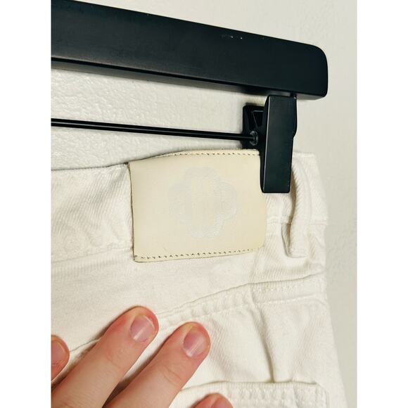 MAJE White Cotton Front Zipper Campy Pocket Clad Pocketo Cargo Pants Size 36 - Picture 13 of 16